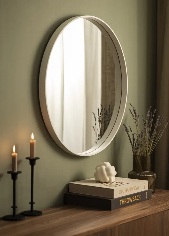 BGA Mirror Reflection White 70 cm Ø