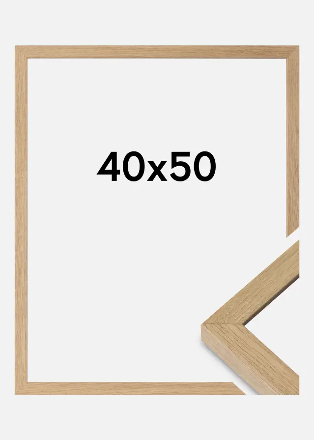 Mavanti Frame Hermes Acrylic Glass Natural Oak 40x50 cm