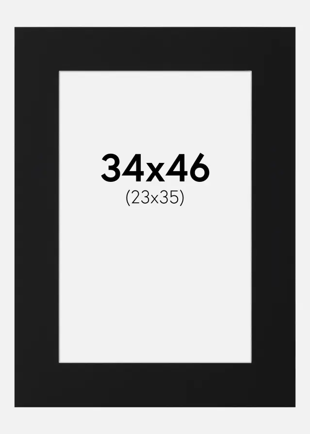 Artlink Mount Black Standard (White Core) 34x46 cm (23x35)