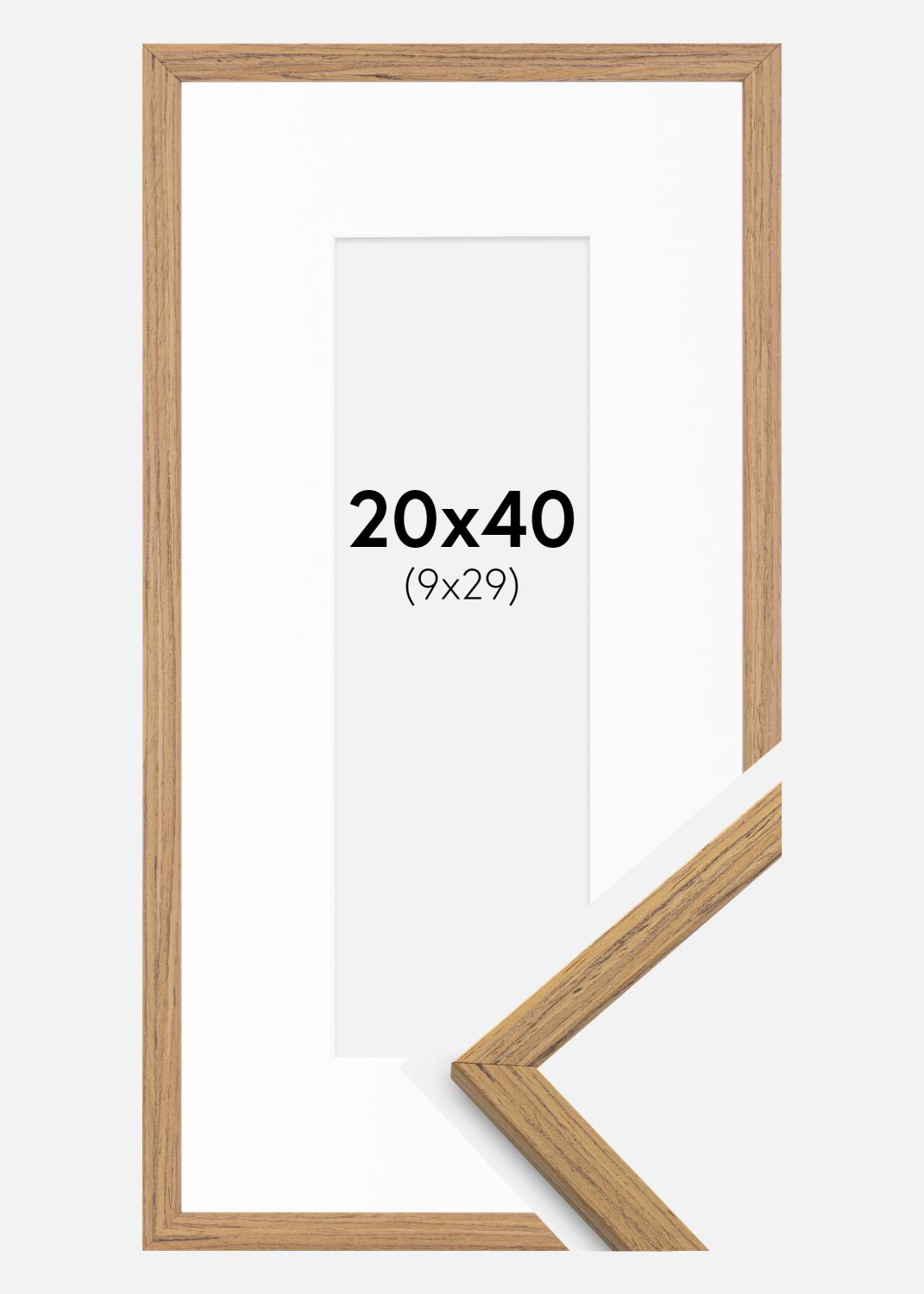 Product Image for Frame Edsbyn Teak 20x40 cm - Picture Mount White 10x30 cm