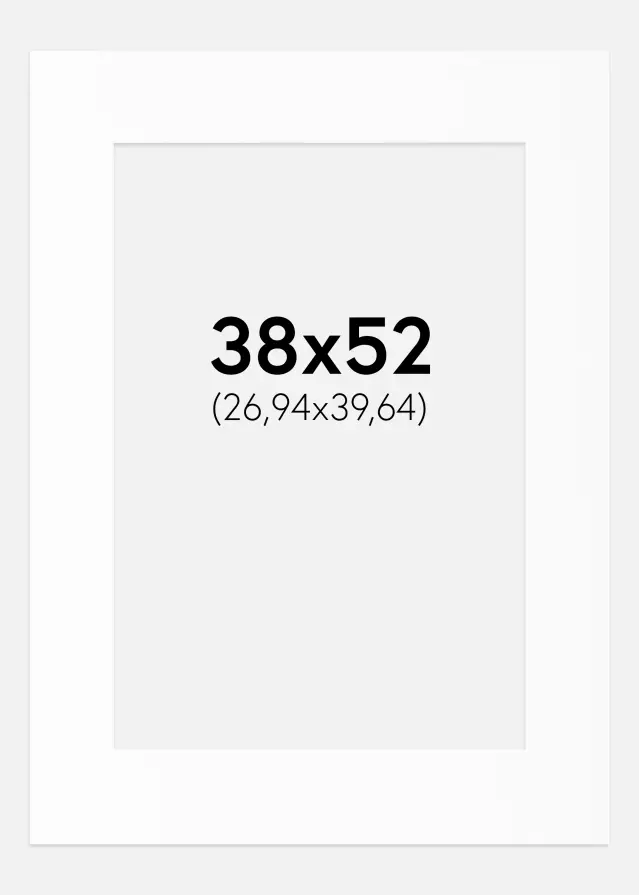 Artlink Mount White Standard (White Core) 38x52 cm (26,94x39,64)