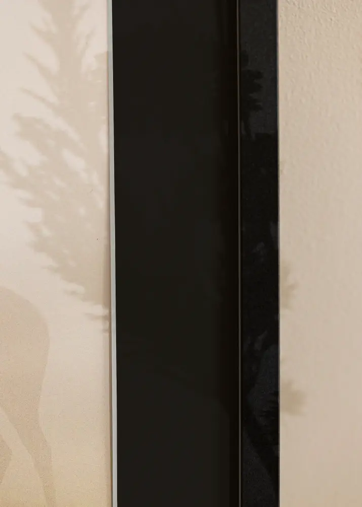 Ram med passepartou Frame Trendy Black 24x30 cm - Picture Mount Black 7x9 inches
