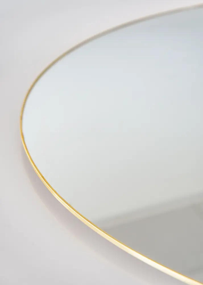 KAILA KAILA Round Mirror - Thin Brass 100 cm Ø
