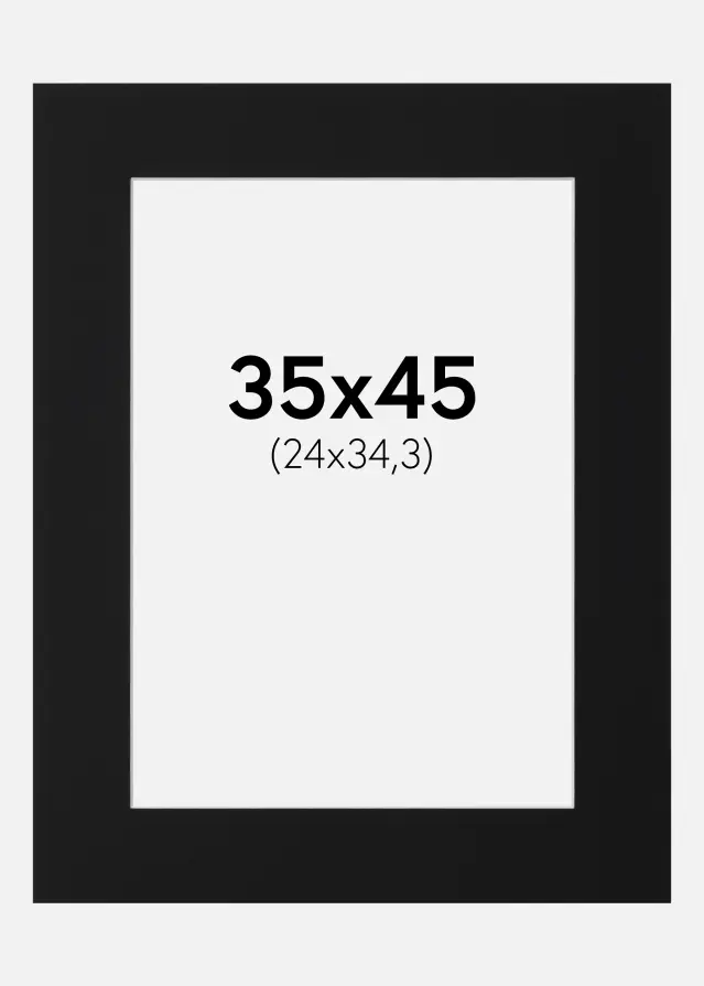 Artlink Mount Black Standard (White Core) 35x45 cm (24x34,3)