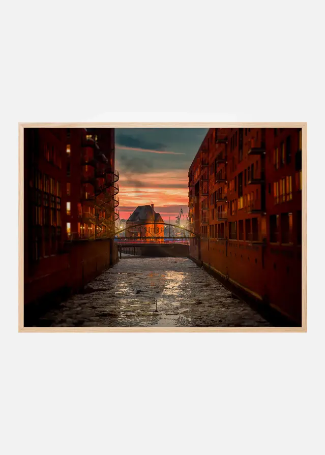 Bildverkstad City in water Poster