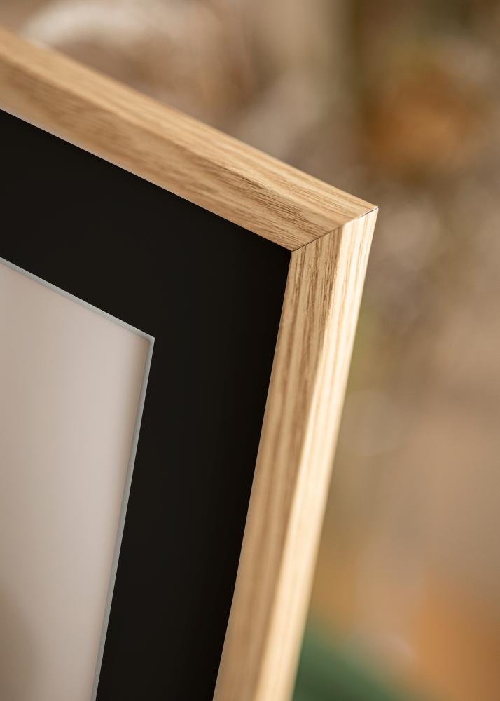 Ram med passepartou Frame Trendy Oak 20x30 cm - Picture Mount Black 10x20 cm