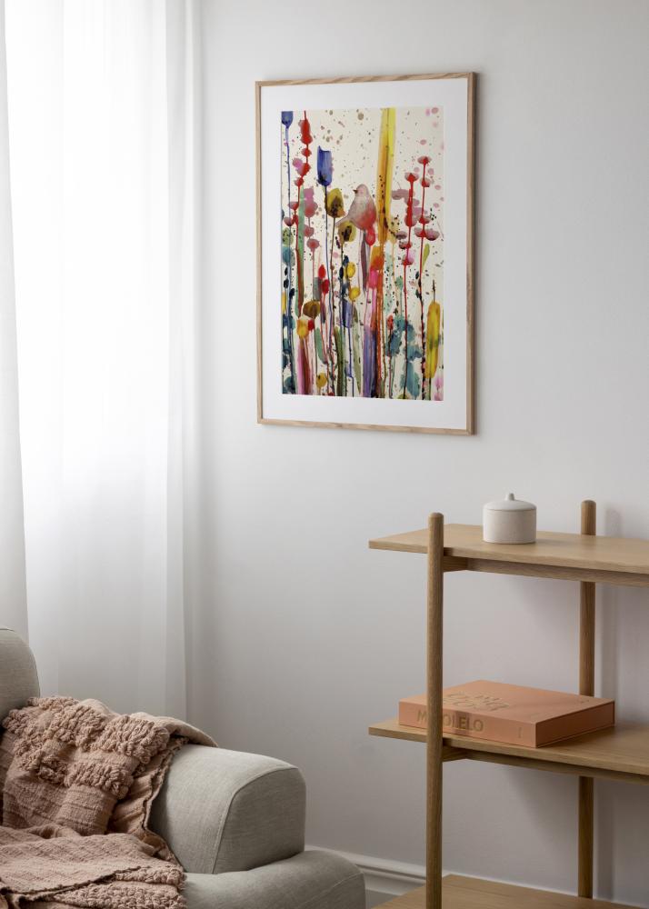 BGA Frame Smal Oak Acrylic Glass 32x32 cm