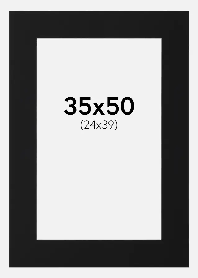 Artlink Mount Black Standard (White Core) 35x50 cm (24x39)
