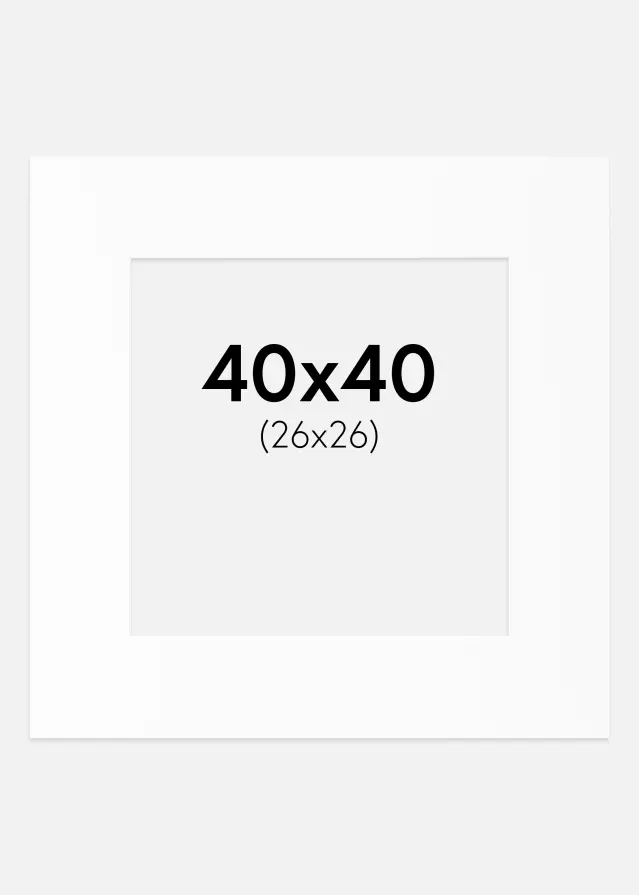 Artlink Mount White Standard (White Core) 40x40 cm (26x26)