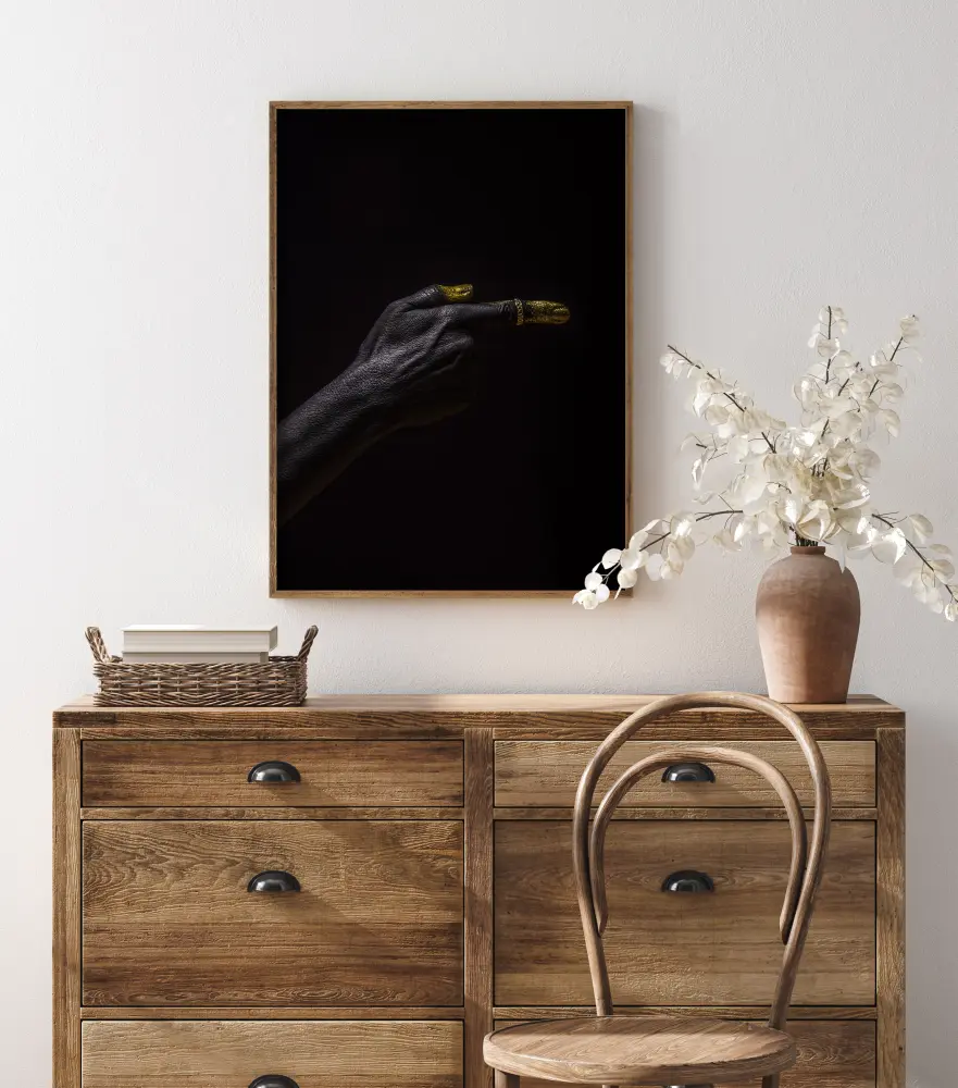 Bildverkstad Golden Hands II Poster