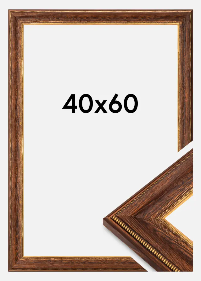 Bubola e Naibo Frame Fabriano Acrylic Glass Brown 40x60 cm