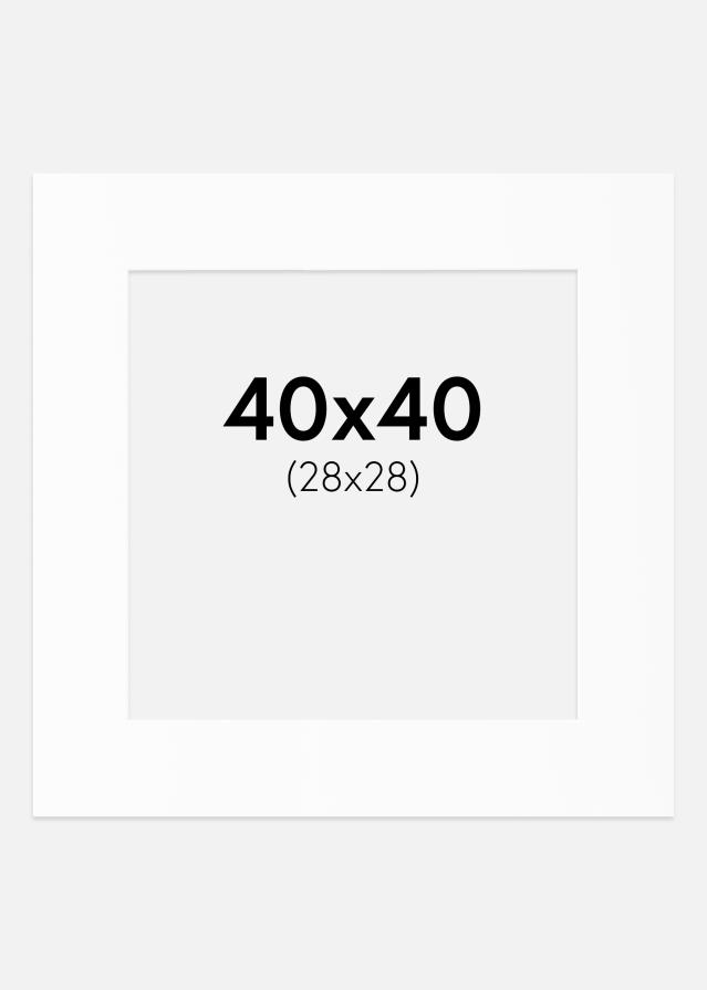 Artlink Mount White Standard (White Core) 40x40 cm (28x28)