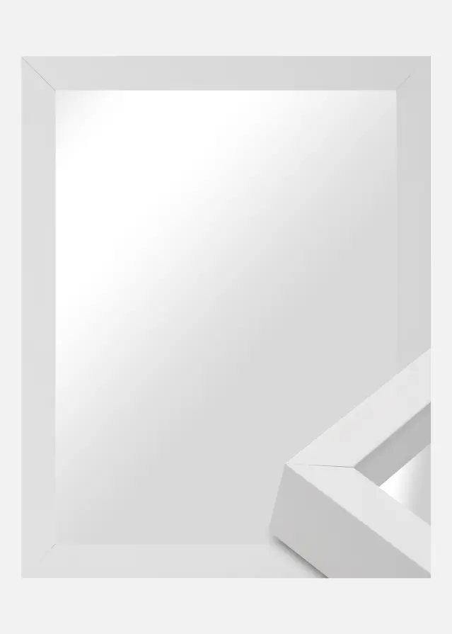 Ramverkstad Mirror Balder White - Custom measurements