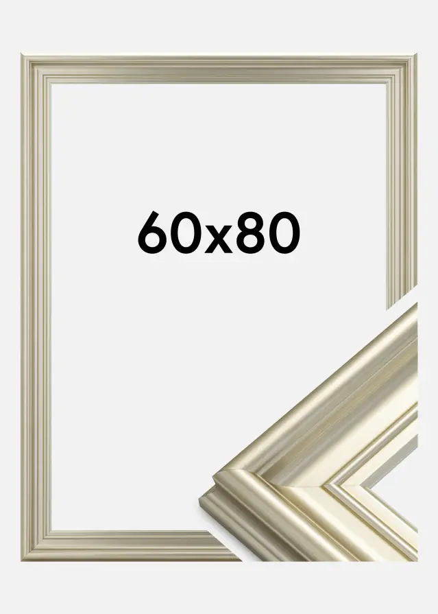 Ramverkstad Frame Mora Premium Silver 60x80 cm
