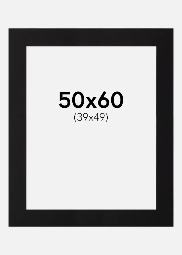 Galleri 1 Mount Canson Black (White Core) 50x60 cm (39x49)