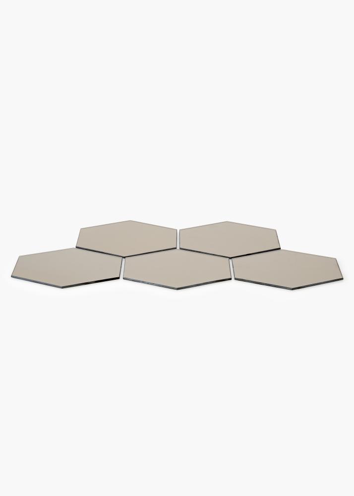 KAILA KAILA Mirror Hexagon Dark Bronze 18x21 cm - 5-pack