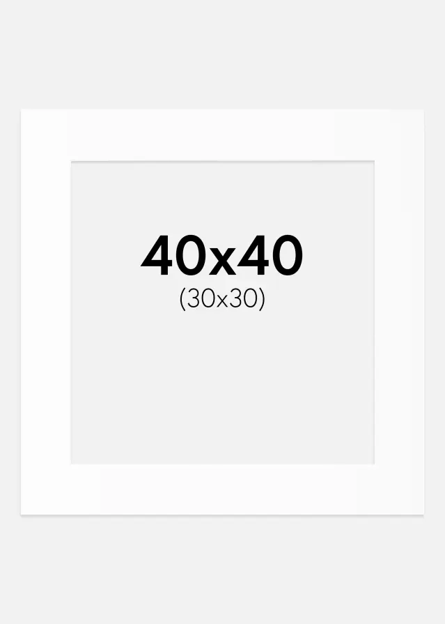 Artlink Mount White Standard (White Core) 40x40 cm (30x30)