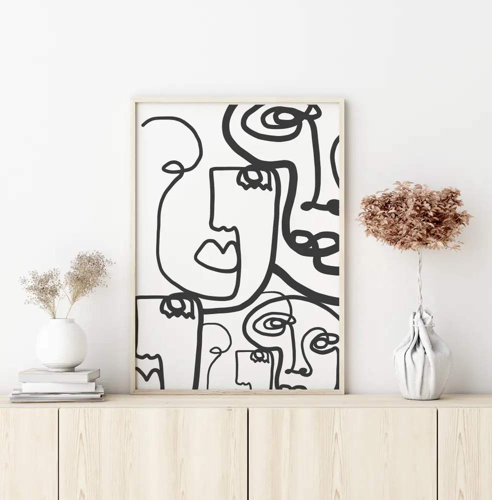 Bildverkstad Graphic Faces II Poster