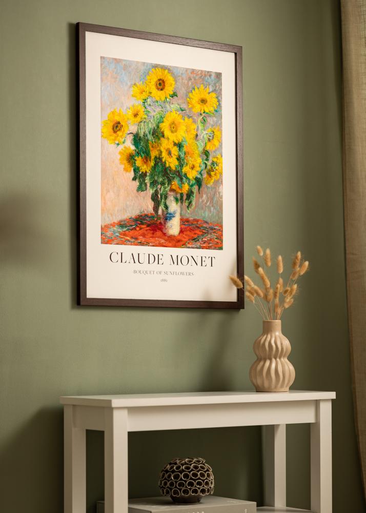 BGA Frame Modern Acrylic Glass Walnut 40x50 cm