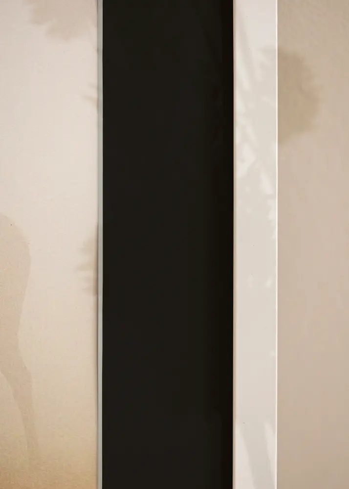 Ram med passepartou Frame Trendy White 50x70 cm - Picture Mount Black 42x59.4 cm (A2)