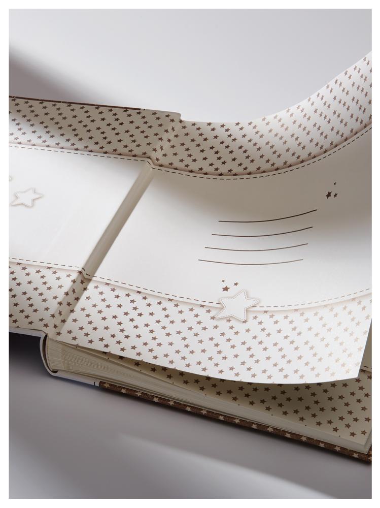 Walther Stars & Moon Photo Album - 28x30.5 cm (50 White pages / 25 sheets)