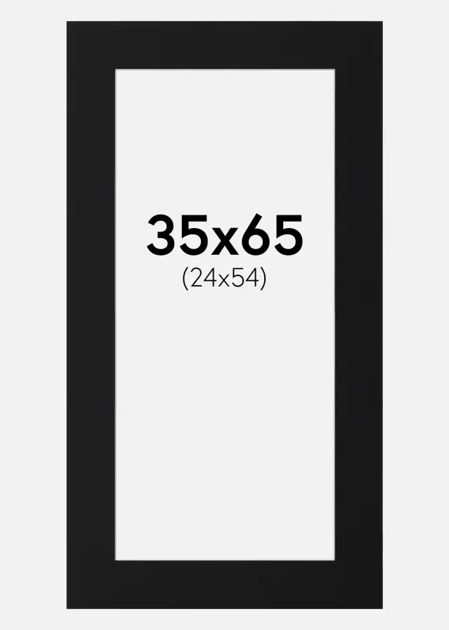 Artlink Mount Black Standard (White Core) 35x65 cm (24x54)