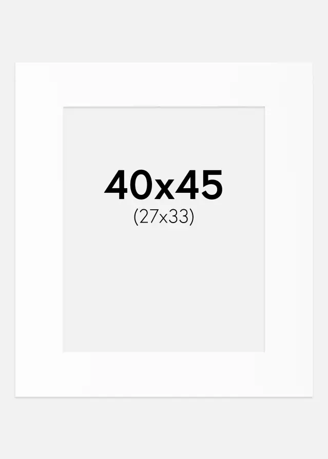 Artlink Mount White Standard (White Core) 40x45 cm (27x33)