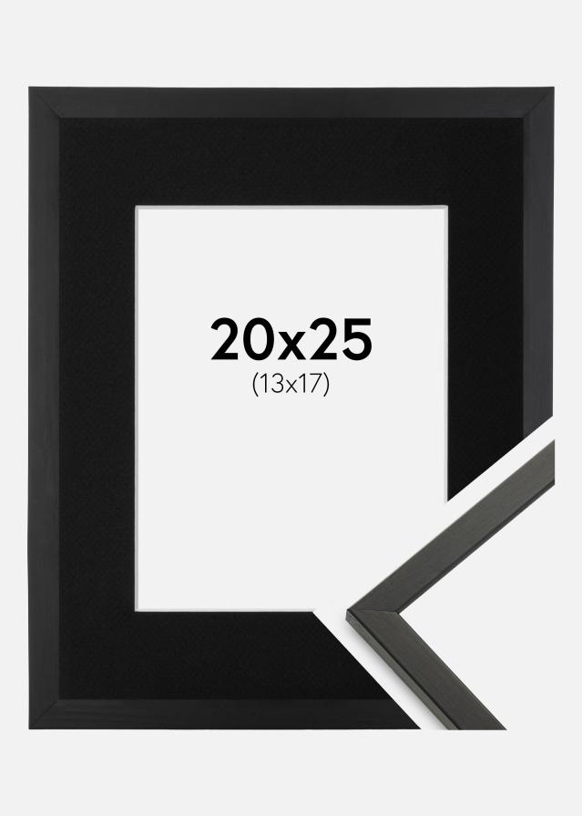 Ram med passepartou Frame Galant Black 20x25 cm - Picture Mount Black 14x18 cm