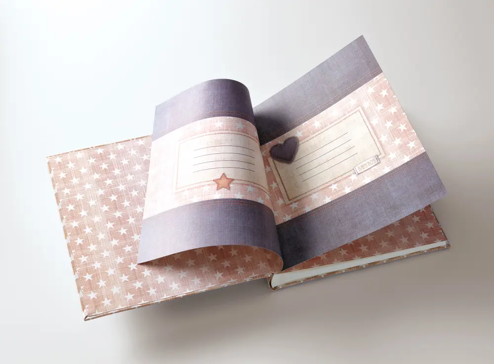 Walther Little Baby album Boy Blue - 28x30.5 cm (50 White pages / 25 sheets)