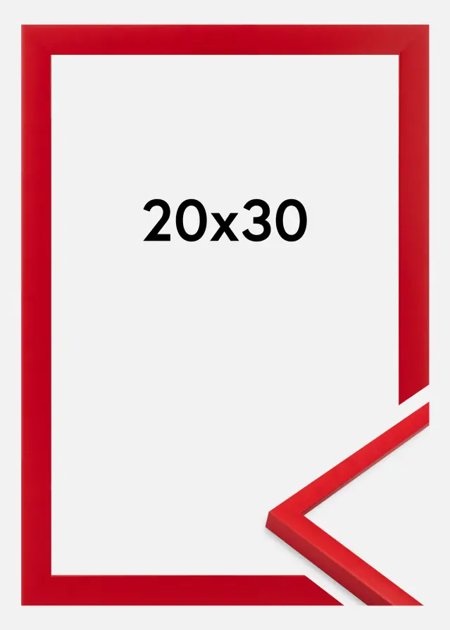 Jämtlands Ramfabrik Frame Kent Acrylic Glass Red 20x30 cm