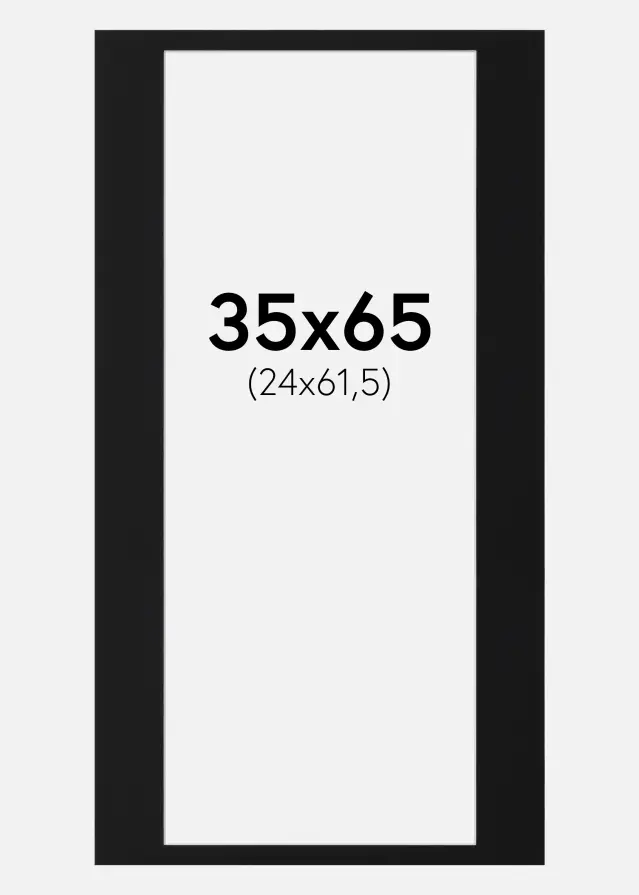 Artlink Mount Black Standard (White Core) 35x65 cm (24x61,5)