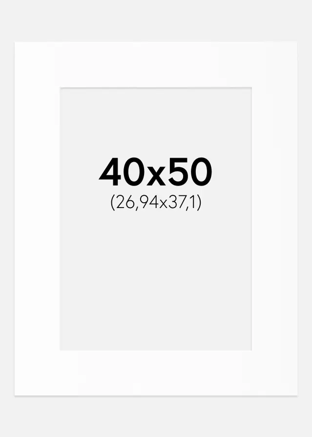 Artlink Mount White Standard (White Core) 40x50 cm (26,94x37,1)