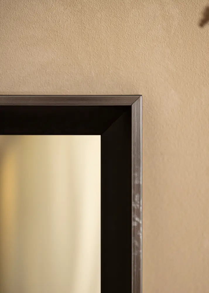 Ramverkstad Mirror Öjaren Black-Silver - Custom Size