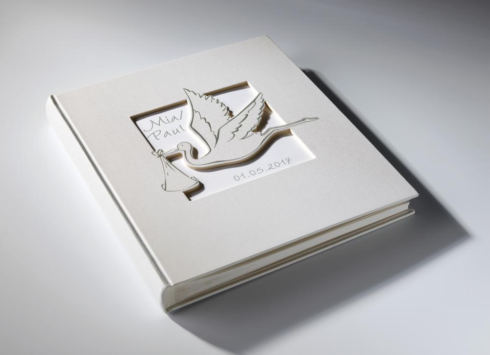 Walther Cicogna Baby album White - 28x30.5 cm (50 White pages / 25 sheets)