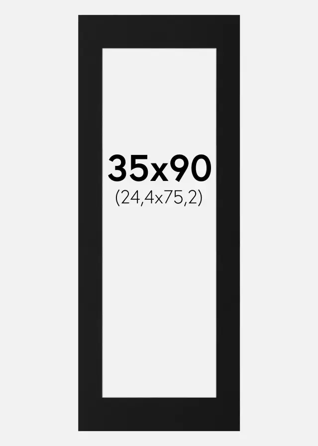 Artlink Mount Black Standard (White Core) 35x90 cm (24,4x75,2)