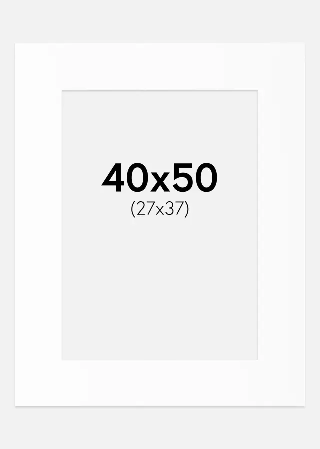 Artlink Mount White Standard (White Core) 40x50 cm (27x37)