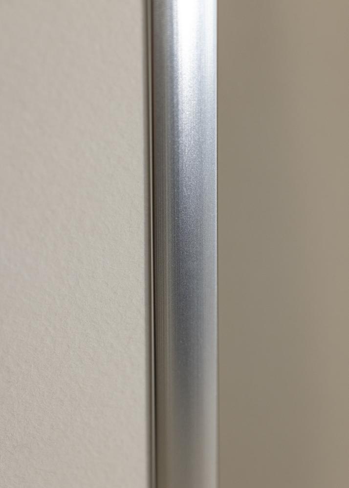 Ram med passepartou Frame Poster Frame Aluminium Silver 70x100 cm - Picture Mount White 60x90 cm