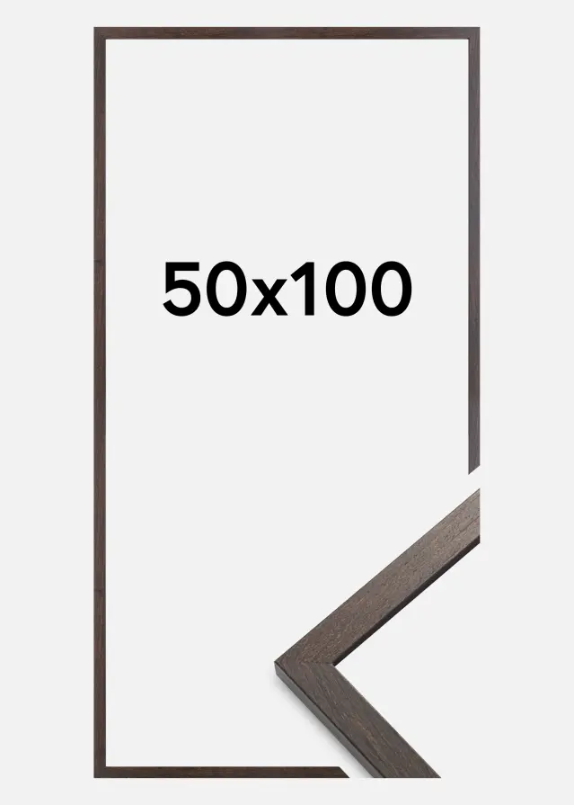 Artlink Frame Trendy Acrylic Glass Walnut 50x100 cm