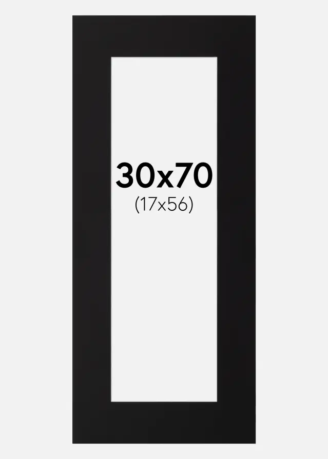 Artlink Mount Black Standard (White Core) 30x70 cm (17x56)