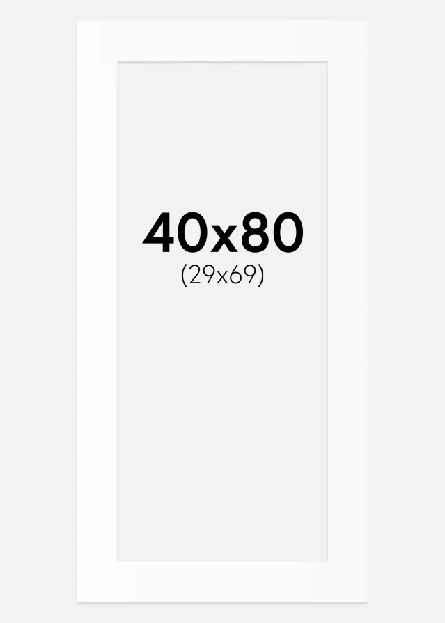 Galleri 1 Mount Canson White (White Core) 40x80 cm (29x69)