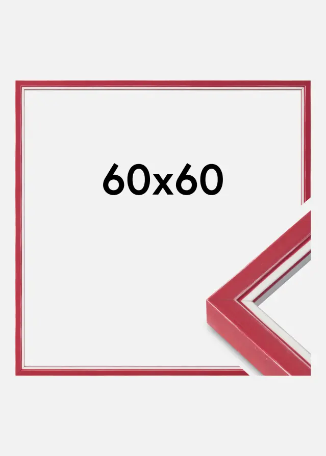 Mavanti Frame Diana Acrylic Glass Red 60x60 cm