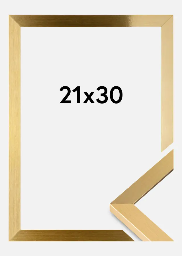 BGA Frame Selection Acrylic Glass Gold 21x30 cm