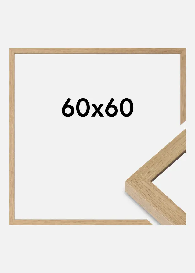 Mavanti Frame Hermes Acrylic Glass Natural Oak 60x60 cm