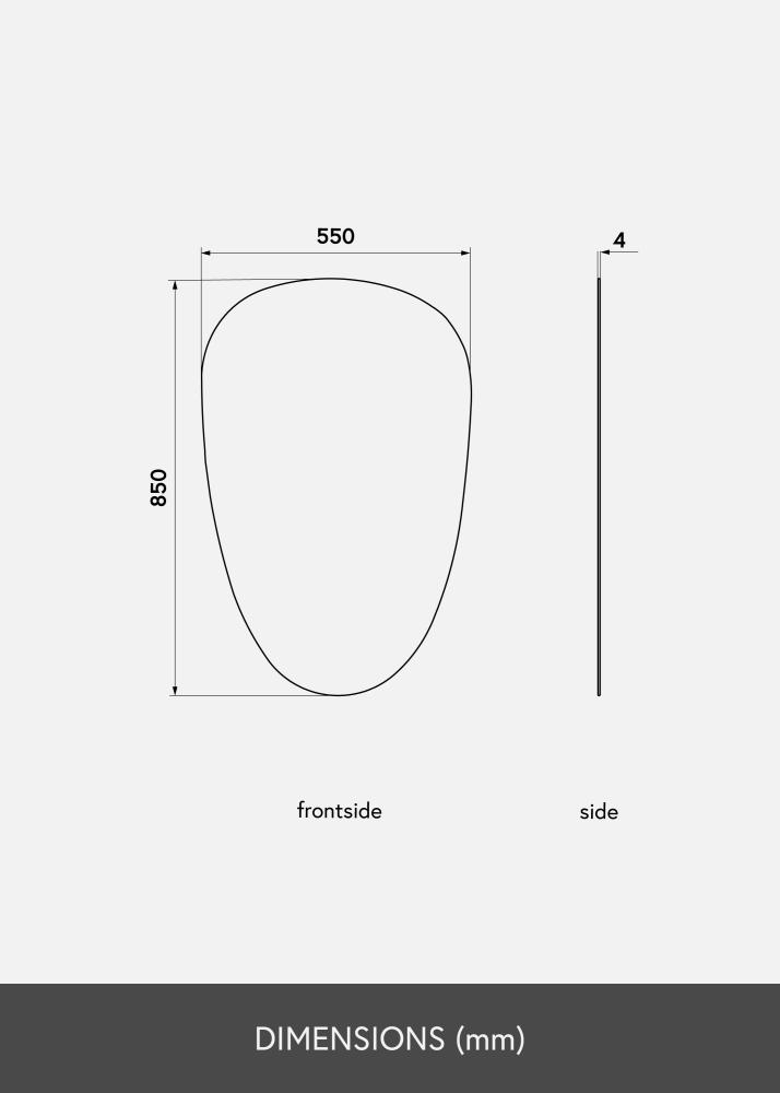 KAILA KAILA Mirror Shape II 55x85 cm