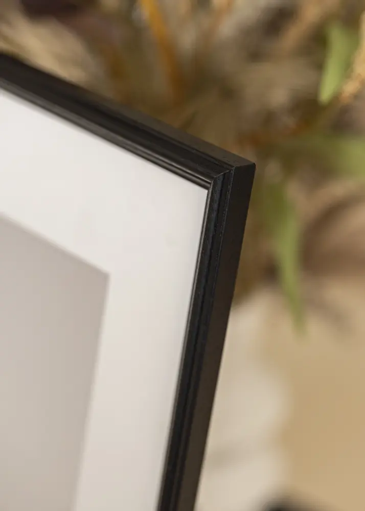 Ram med passepartou Frame Horndal Black 40x40 cm - Picture Mount White 30x30 cm
