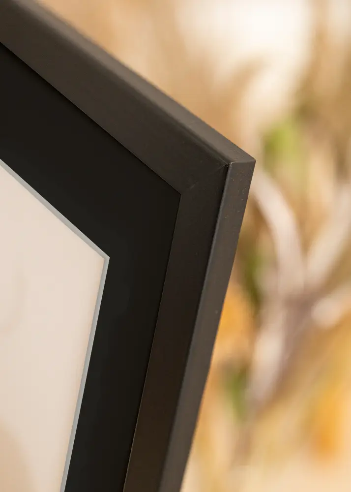 Ram med passepartou Frame Trendline Black 42x59.4 cm (A2) - Picture Mount Black 25x38 cm
