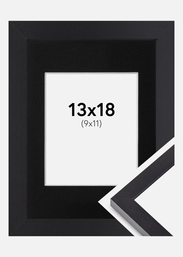 Ram med passepartou Frame Selection Black 13x18 cm - Picture Mount Black 10x12 cm