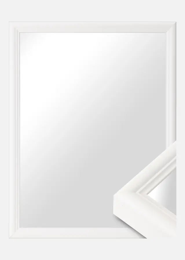 Ramverkstad Mirror Högbo White - Custom Size