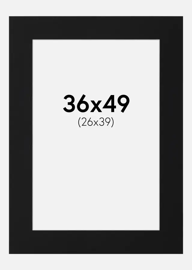 Artlink Mount Black Standard (White Core) 36x49 cm (26x39)