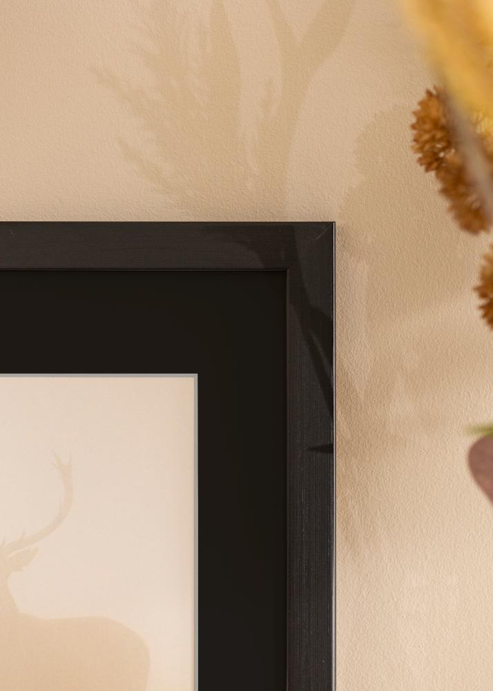 Ram med passepartou Frame Trendline Black 30x40 cm - Picture Mount Black 20x28 cm